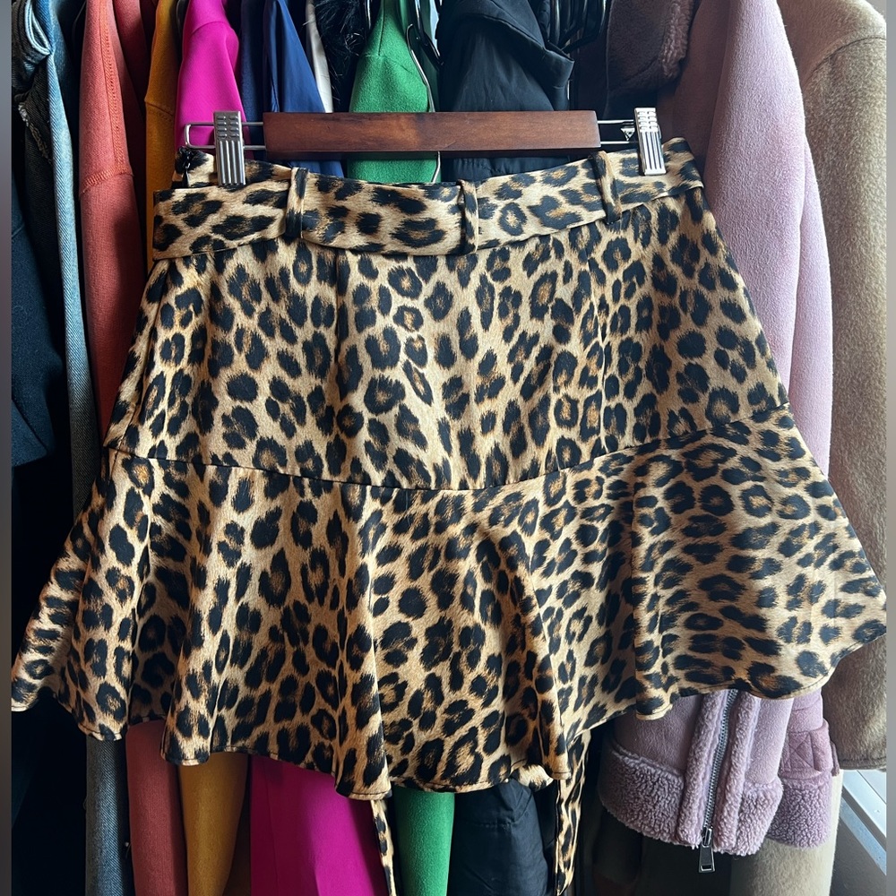 Zara Leopard print skort